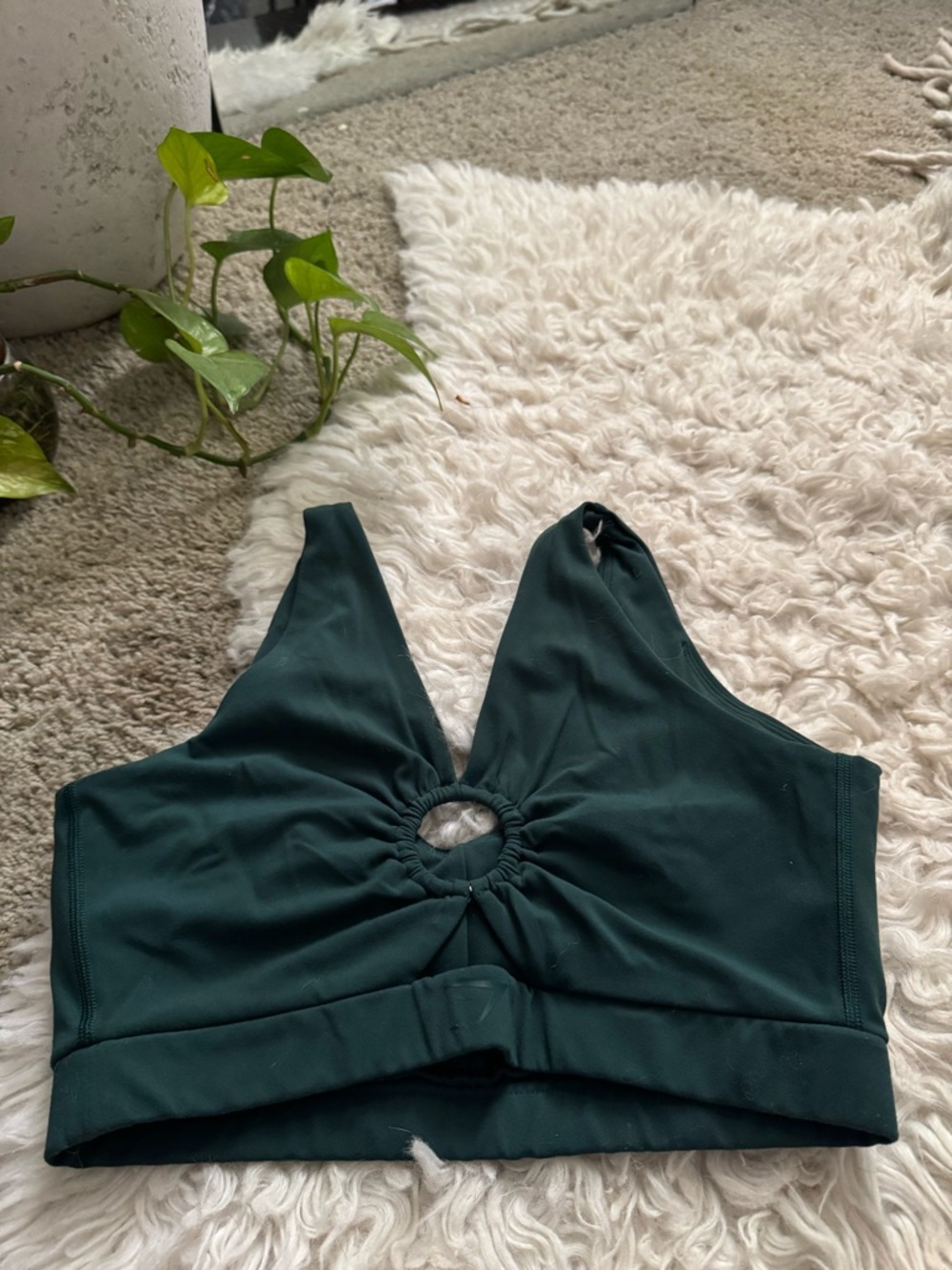 GYMSHARK Whitney Simmons green sports bra size small